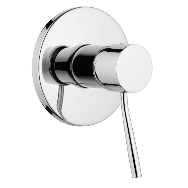 Remer N30-CR Plated-Brass Shower Mixer With Single Lever